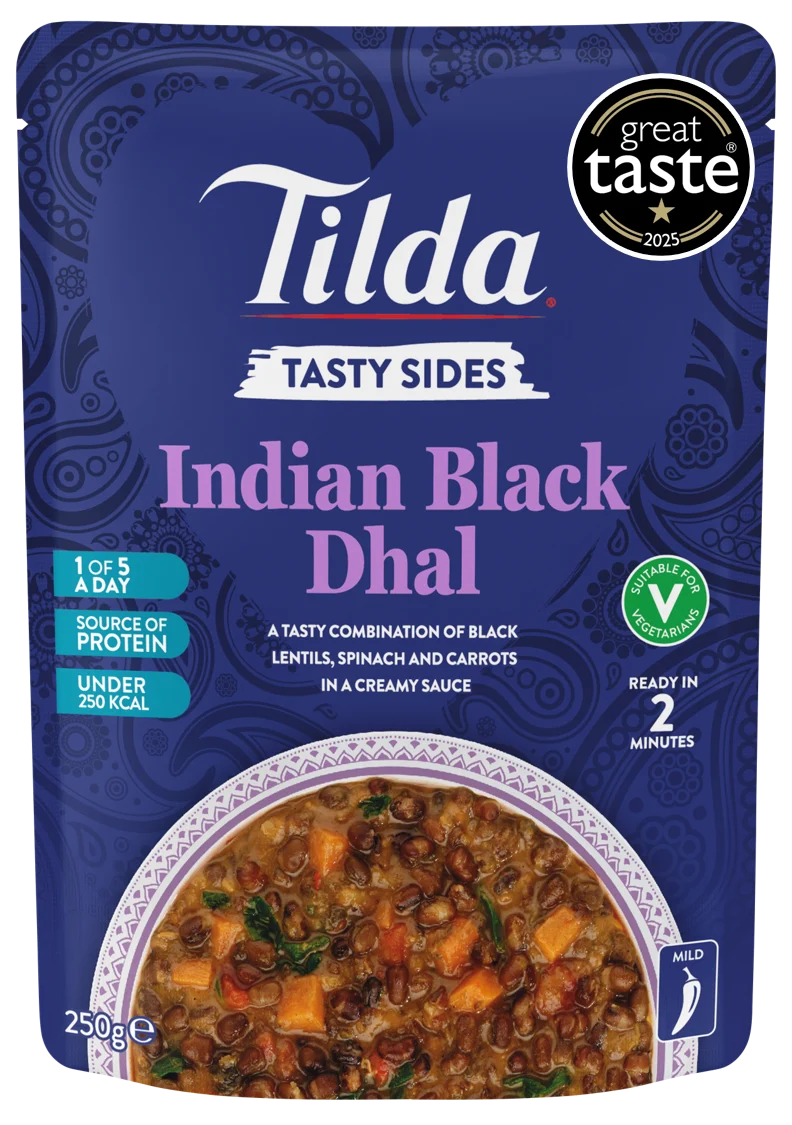 Tilda Tasty Sides Indian Black Dhal 250g_GREAT TASTE