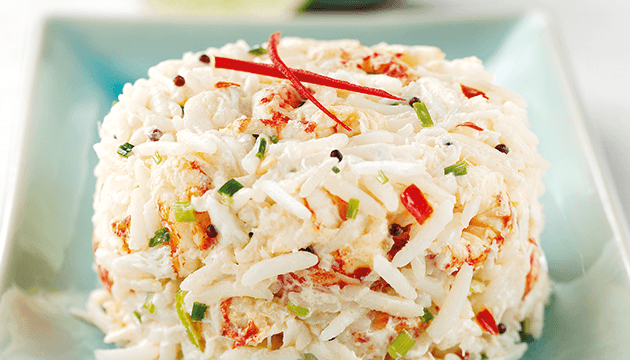 Thai Crab and Crayfish Rice Timbales