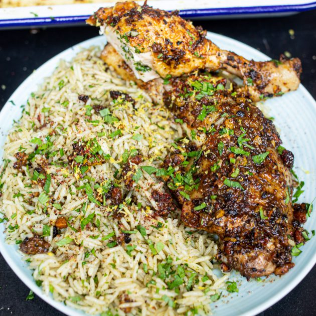 Pistachio and Herb Butter Chicken