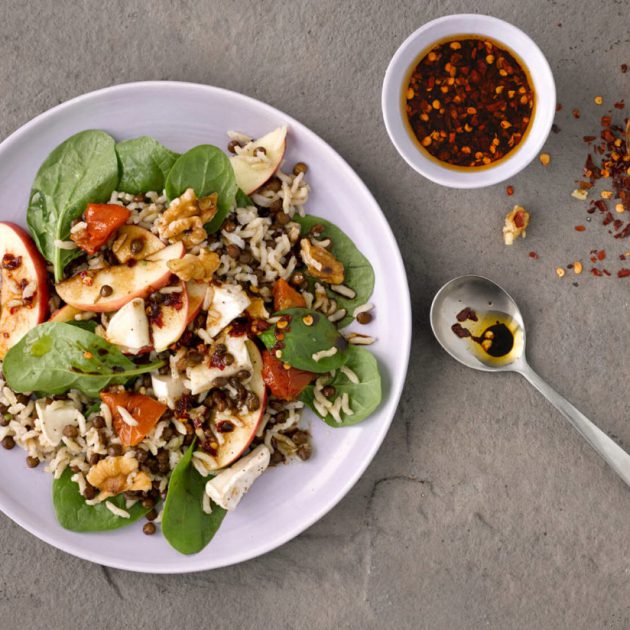 Lentil Spinach Salad