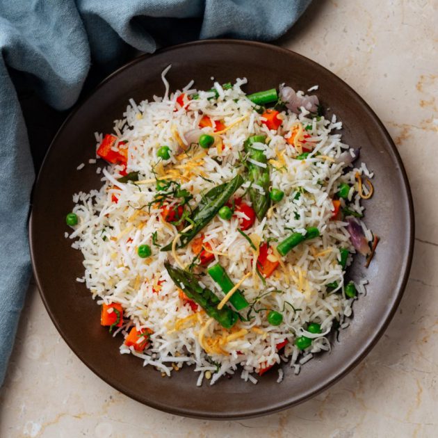Keralan Coconut Rice with Vegetables
