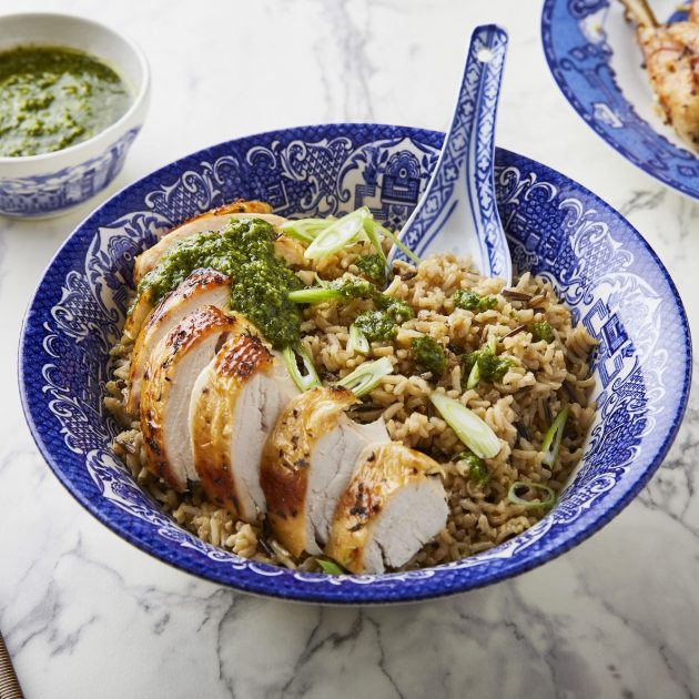 Garlic, Coriander and White Pepper Roast Chicken