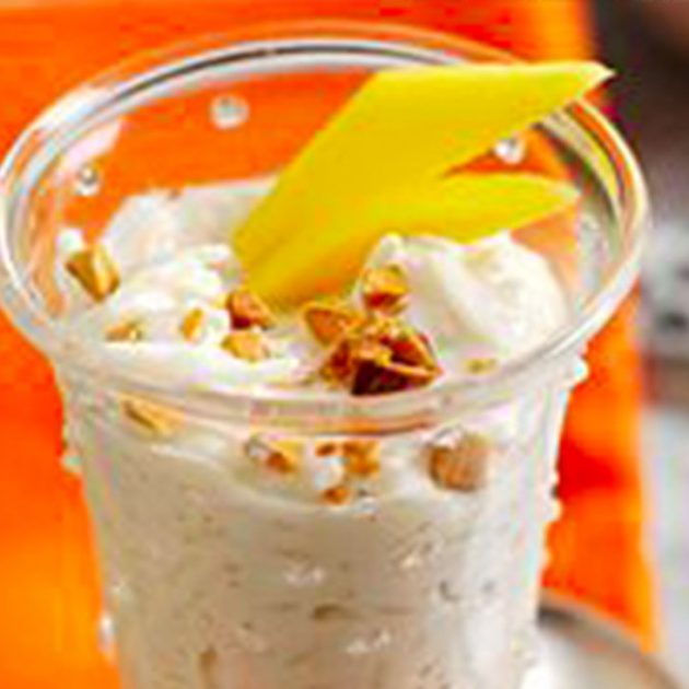 Coconut and Mango Rice Pudding
