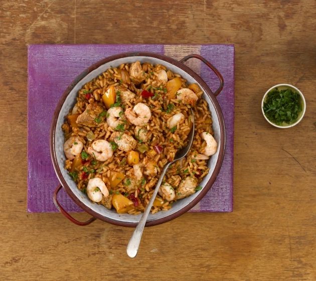 Chicken and Prawn Jambalaya