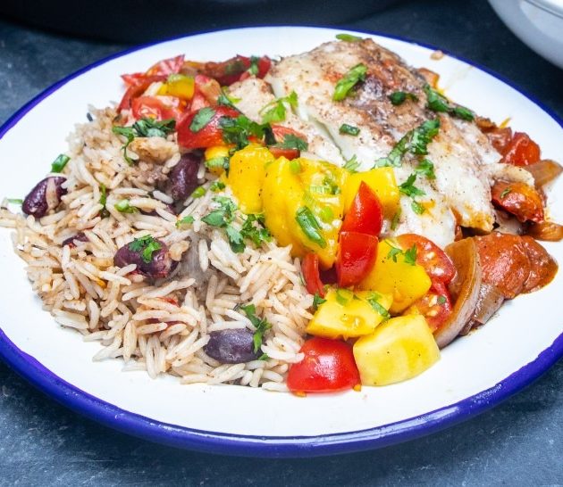 Caribbean Fish with Mango Salsa