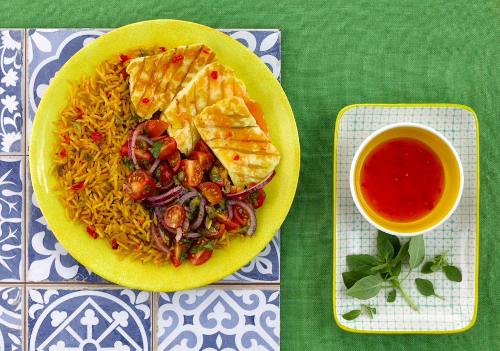 Barbecued Halloumi With Sweet Chilli Glaze Recipe | Tilda