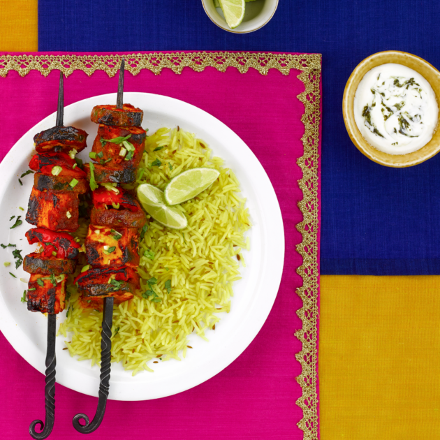 Paneer Tikka Skewers