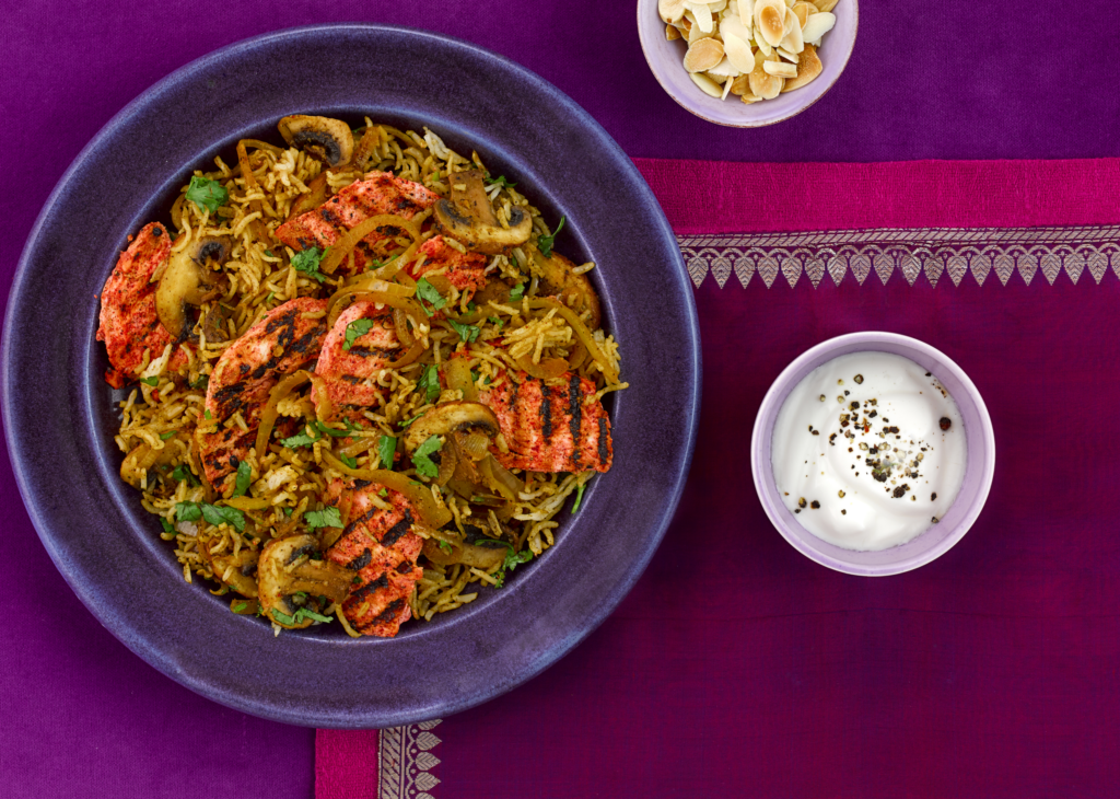 Tandoori Chicken with Mushroom Pilau Recipe | Tilda