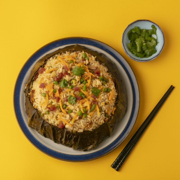 Lotus leaf wrap rice