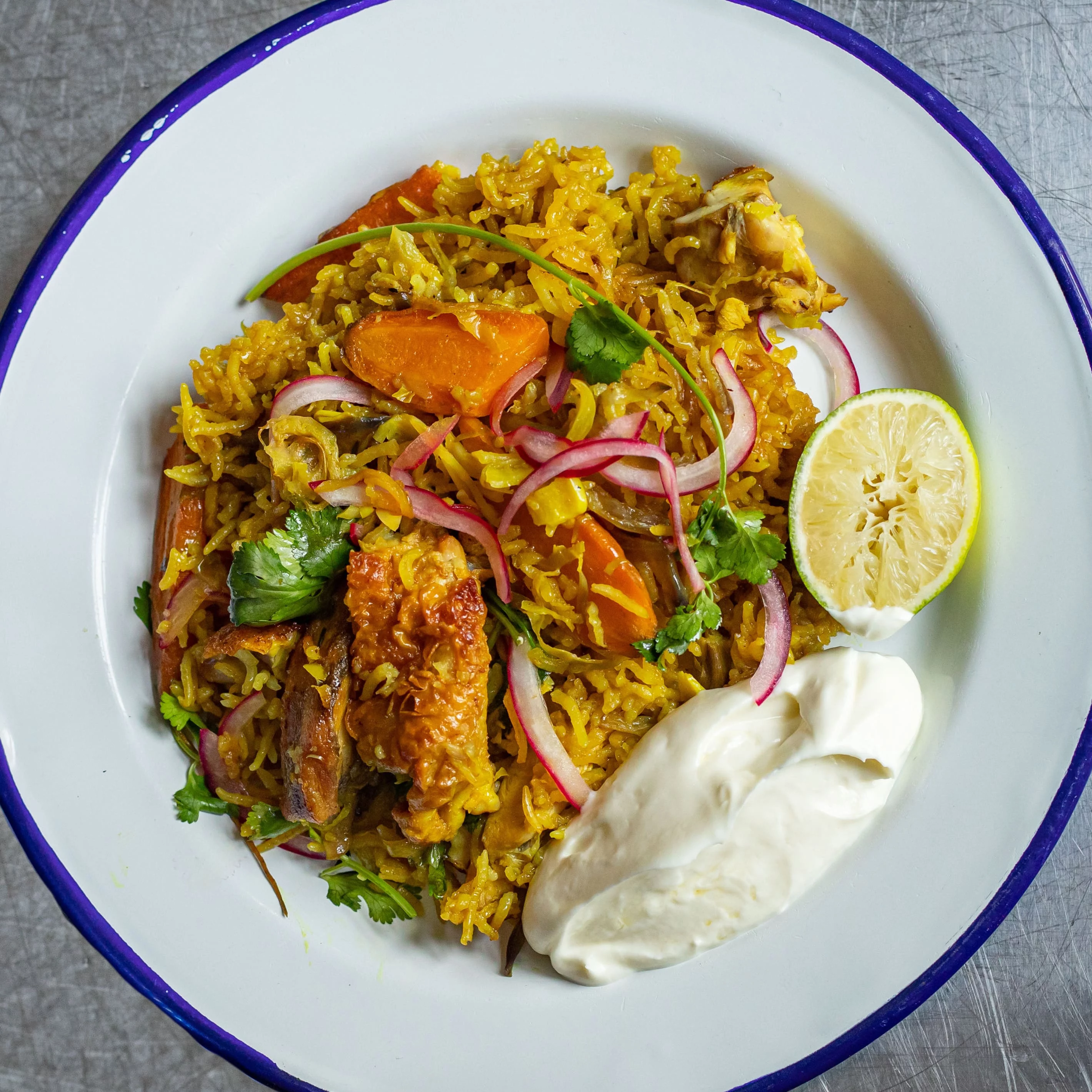 Spiced Chicken & Roasted Carrot Pilaf | Tilda Rice UK