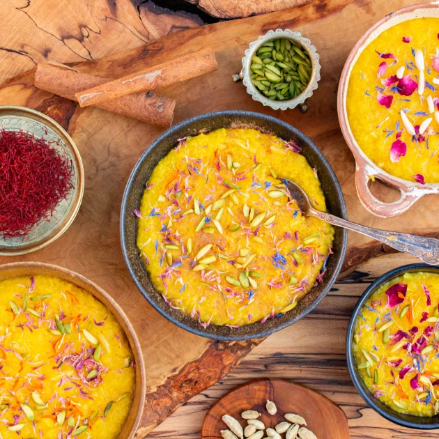 Shole Zard - Persian Saffron Rice Pudding
