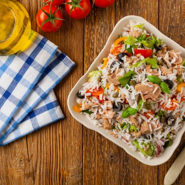 Italian style Tuna and Rice Salad