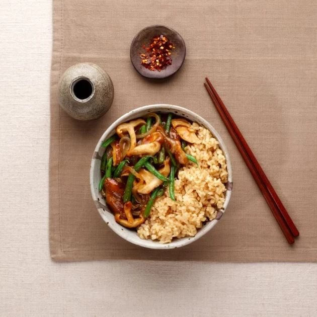 Green Bean & Shitake Mushroom Bowl