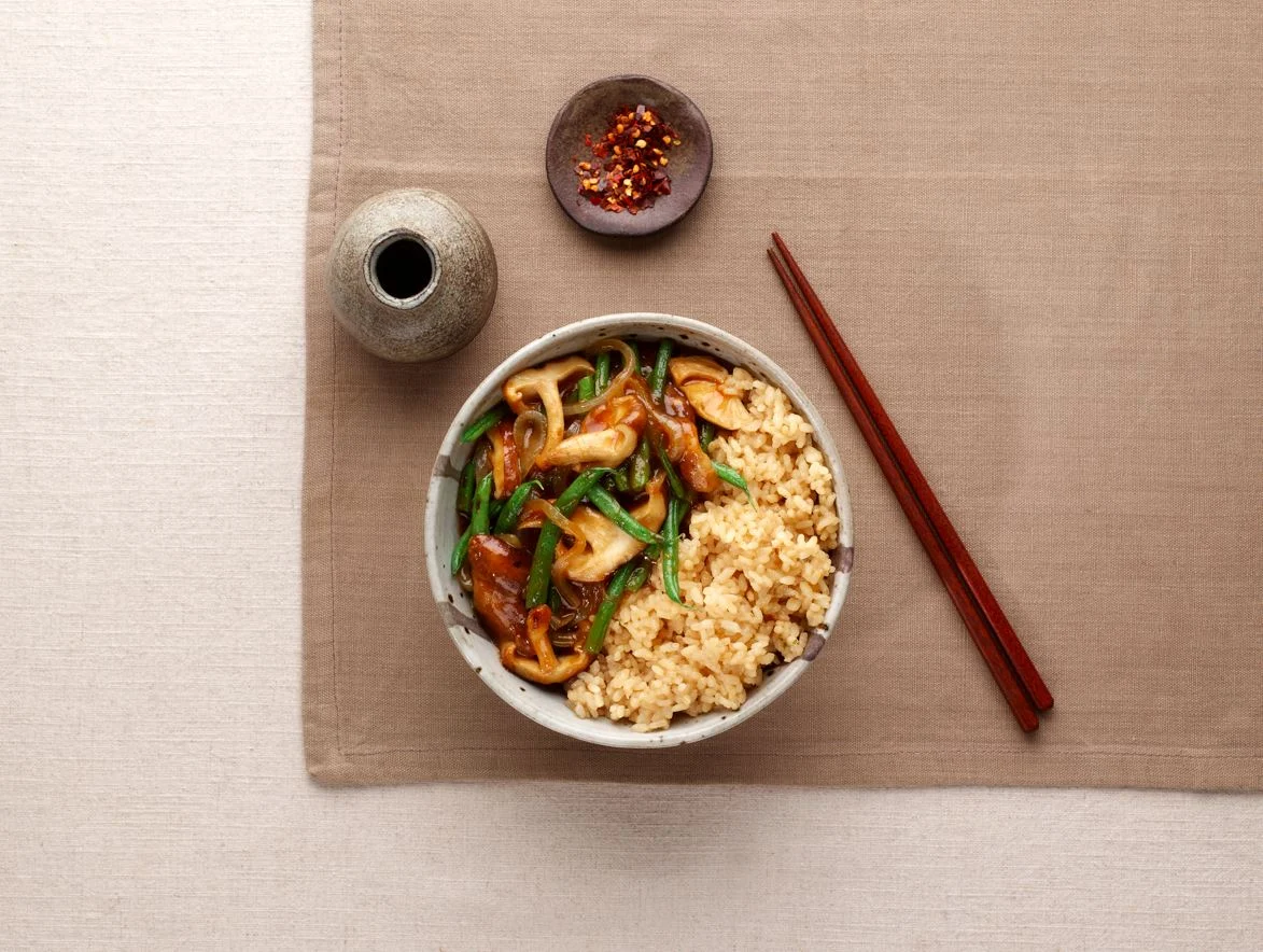 Green Bean Shitake Mushroom Bowl