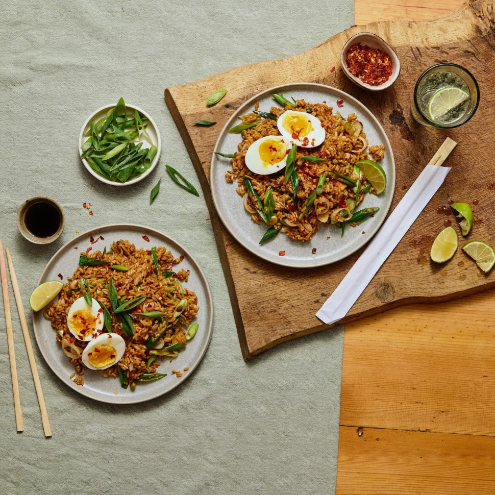 Spicy Garlic Egg Fried Frice