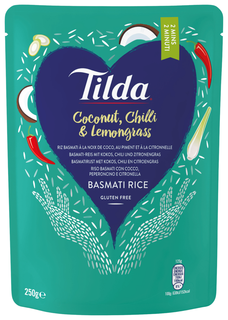 Riz basmati à la noix de coco, au piment et à la citronnelle