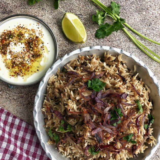 Mujadara Libanaise au Yaourt Dukkah Aromatisé