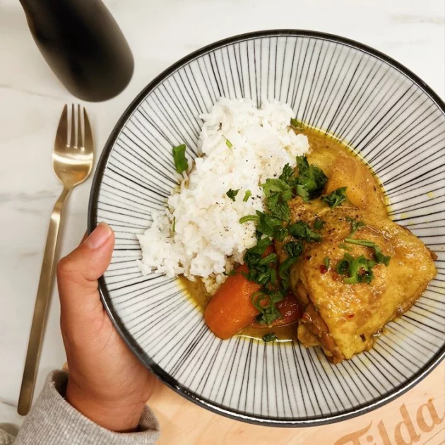 Vietnamese curry met kip