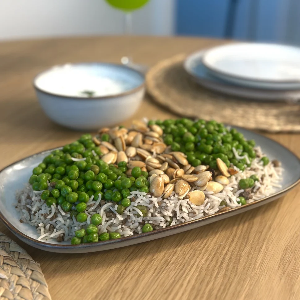 أرزبالبازلاء