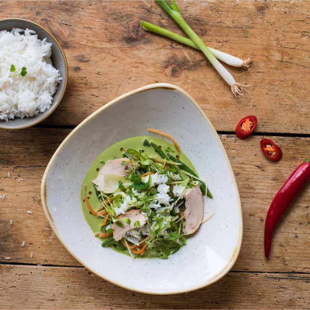 Thai Smoked Chicken Broth with Fragrant Jasmine Rice
