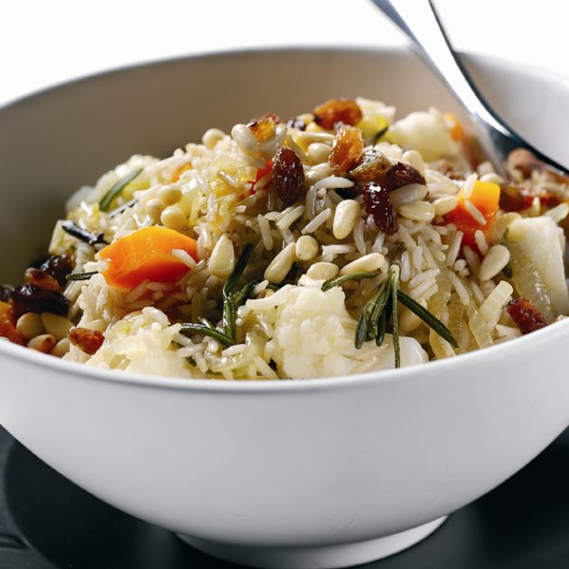 Sicilian Cauliflower & Caramelised Onion Rice