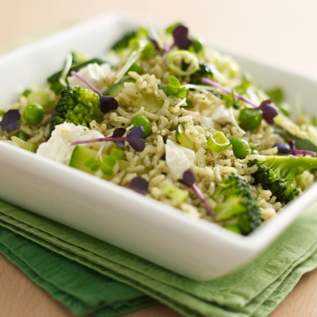 Feta and Broccoli Basmati Salad