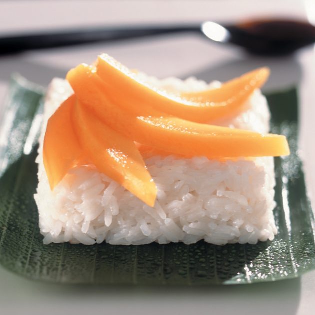 Fragrant Coconut Rice with Mangoes