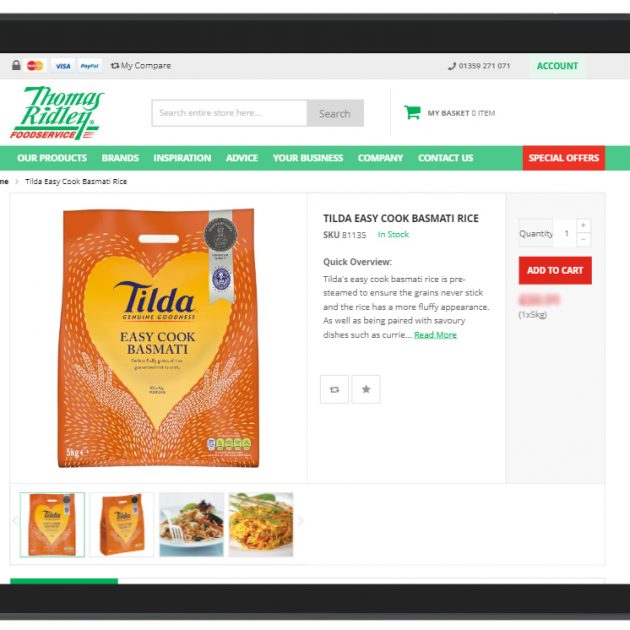 Tilda & Thomas Ridley Foodservice – Working together to feed the nation!