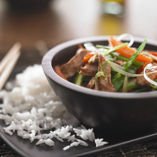 Jasmine Rice with Ginger Soy Turkey