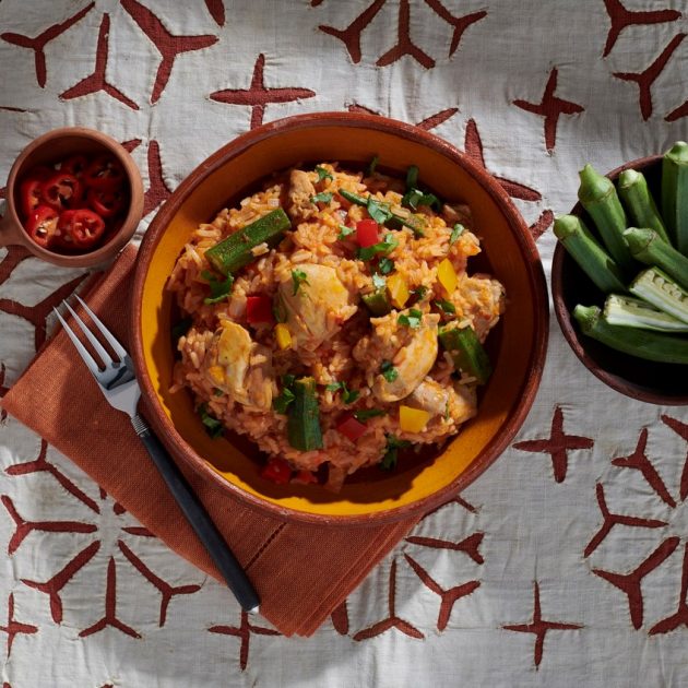 Jollof Rice with Chicken