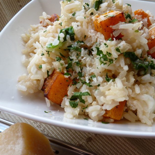 Roast Pumpkin Risotto with Feta