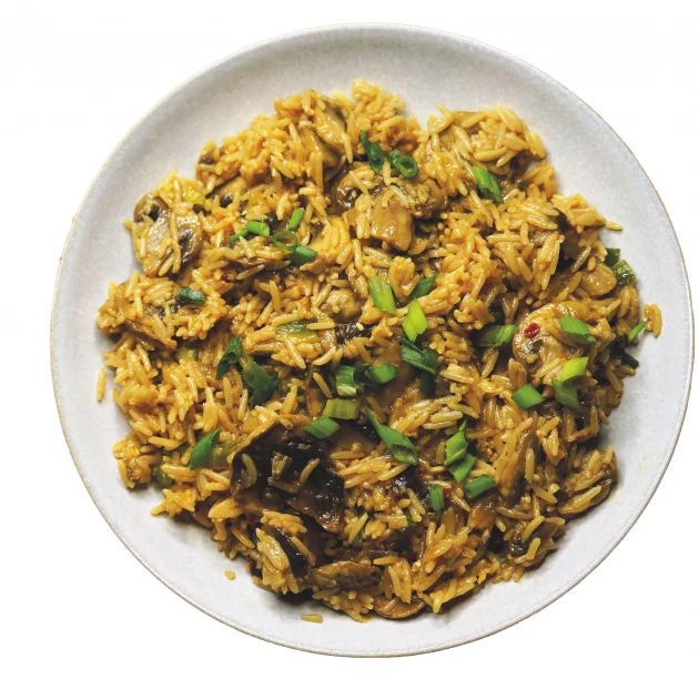 Garlic & Shiitake mushroom rice