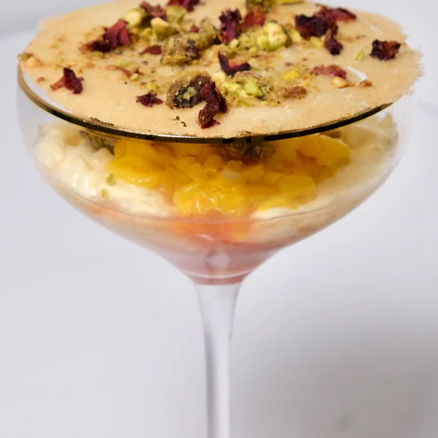 Zerda Wa Haleeb Layered Rice Pudding