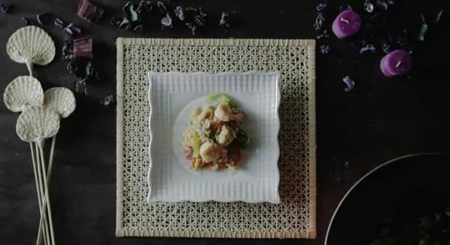 Arroz Thai Jazmín frito con pollo `Khao pat´