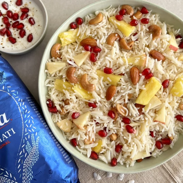 Kashmiri Pulao con arroz Basmati Tilda