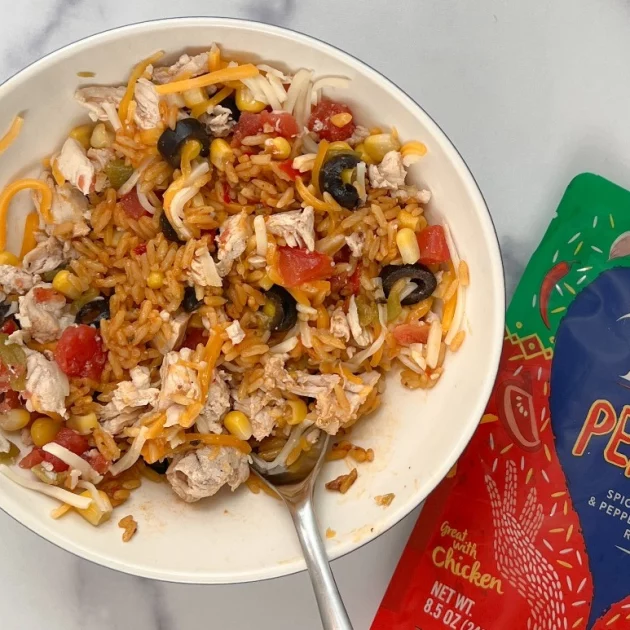 Chicken Ole with Tilda Peri Peri Rice