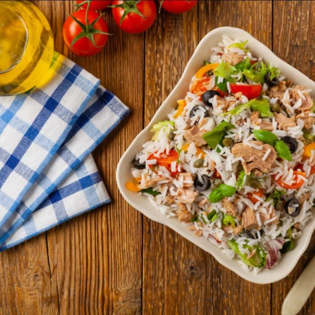 Italian style Tuna and Rice Salad