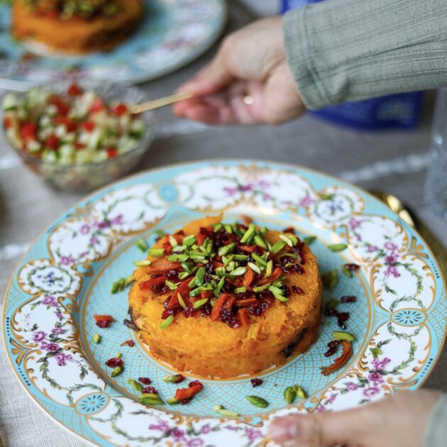 Jeweled Tahchin – Persian Baked Rice