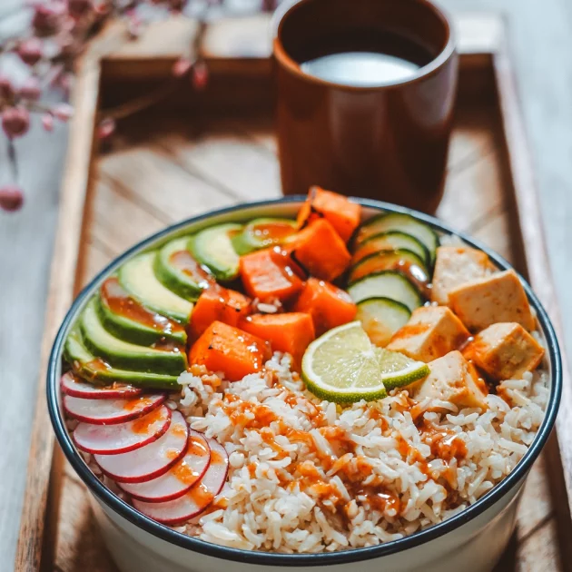 Bol du bouddha avec tofu