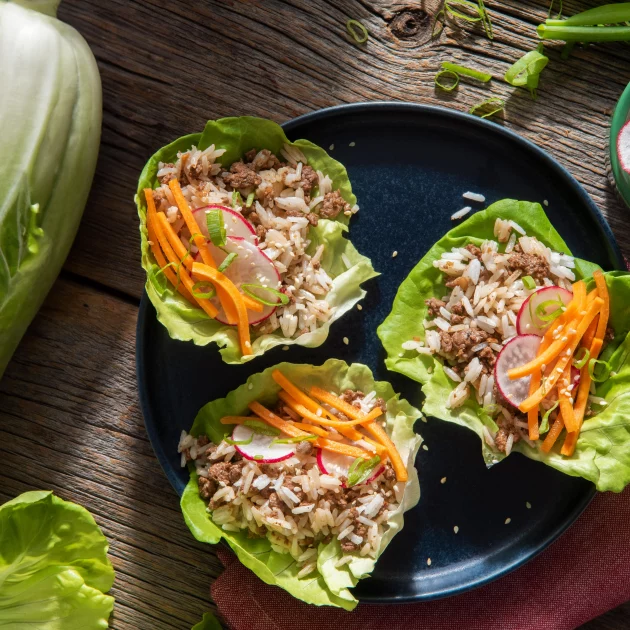 Roulés de laitue au bœuf coréen