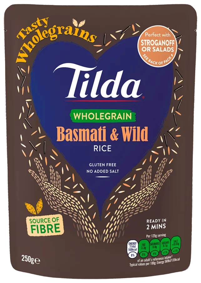 steamed wholegrain basmati and wild
