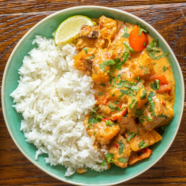 Butternut Squash and Tofu Thai Red Curry