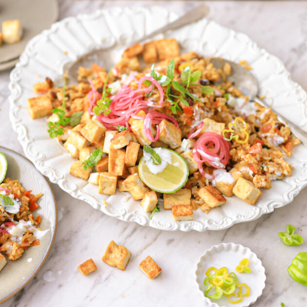 Vegan Indiase Biryani met Jasmijnrijst