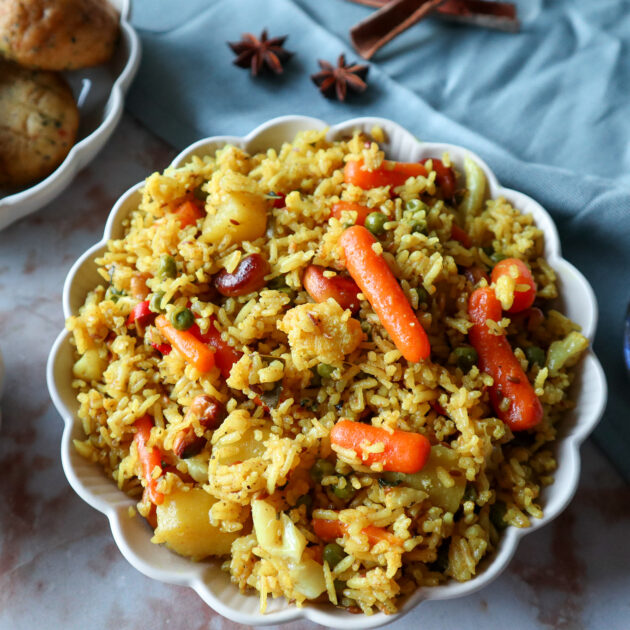 Vegetarische Indiase Pilav